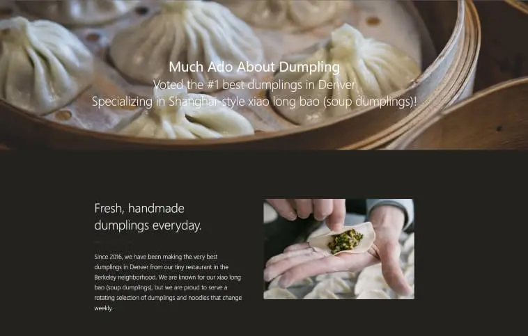 dumpling restaurant website